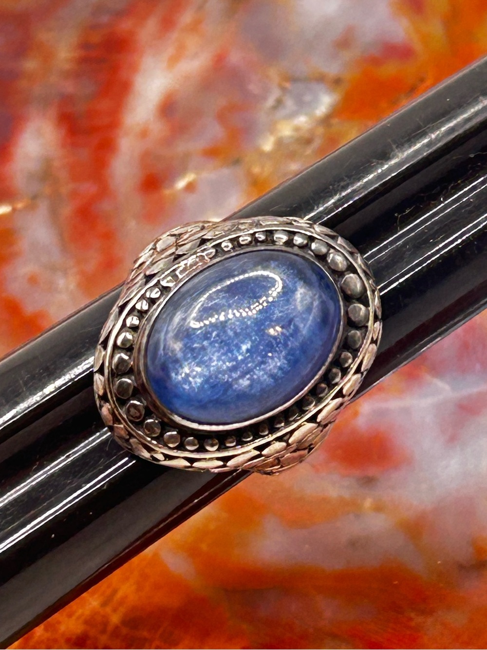 Sterling Silver “Flashy” Kyanite Ring - Size 9